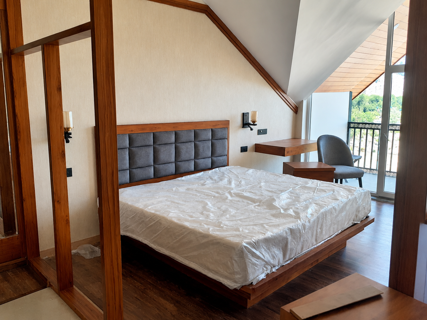 Family room with balcony